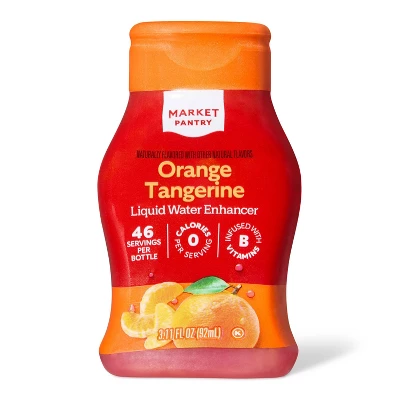Orange Tangerine Naturally Flavored With Other Natural Flavors Liquid Water Enhancer Drops - 3.11 Fl Oz - Market Pantry™ 5 Orange Tangerine Naturally Flavored With Other Natural Flavors Liquid Water Enhancer Drops - 3.11 Fl Oz - Market Pantry™ - Image 3