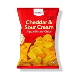 Naturally Flavored Cheddar And Sour Cream Ripple Potato Chips - 8oz - Market Pantry™ -Market Pantry GUEST 26cb0b1e 17a6 4a74 836b eafac07f9f32