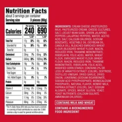 Frozen Cream Cheese Stuffed Jalapeno Poppers - 8oz - Market Pantry™ -Market Pantry GUEST 2bfc384a 6645 40c0 a192 d1b7d882f9e5