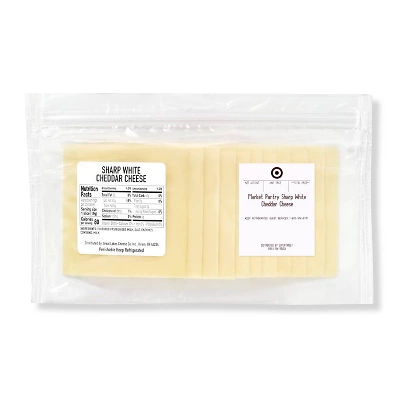 Sharp White Cheddar Cheese - Price Per Lb - 0.4-0.7lbs - Market Pantry™ 5 Sharp White Cheddar Cheese - Price Per Lb - 0.4-0.7lbs - Market Pantry™ - Image 3
