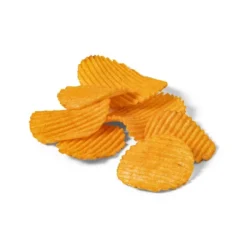 Naturally Flavored Cheddar And Sour Cream Ripple Potato Chips - 8oz - Market Pantry™