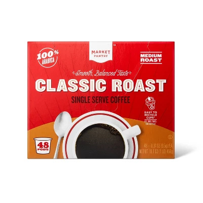 Premium Roast Medium Roast Coffee - Single Serve Pods - 12ct - Market Pantry™ 8 Premium Roast Medium Roast Coffee - Single Serve Pods - 12ct - Market Pantry™ - Image 6
